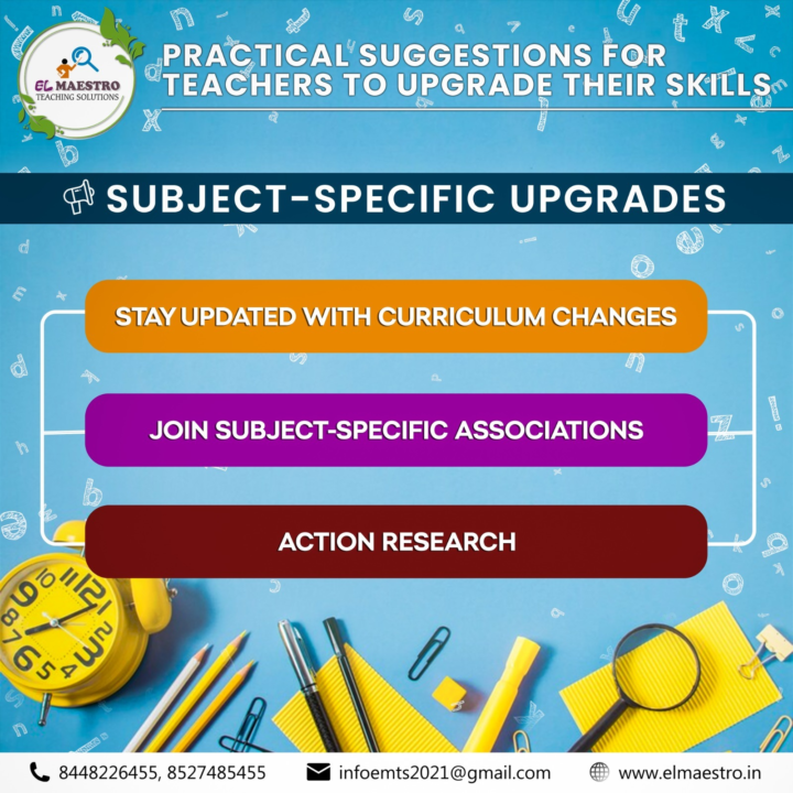 Practical Suggestions For Teachers To Upgrade Their Skills